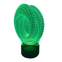 Nevjerojatna 3-inčna optička iluzija touch nightlight LED stolna svjetiljka s promjenjivim bojama, napajana od strane mumbo za ukrašavanje