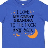 Poklon Majica Volim svog pradjeda do Mjeseca i natrag za mlađeg dječaka ili djevojčicu
