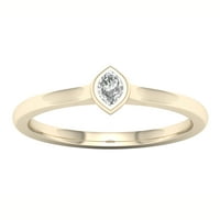 Imperial 1 6CT TDW Marquise Diamond 10K žuto zlato Pasijans obećanje prsten