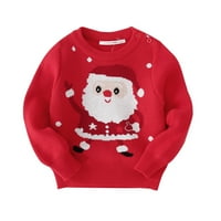 Pleteni džemperi s dugim rukavima za malu djecu, kardigani s okruglim vratom s printom iz crtića, džemperi od 2 godine