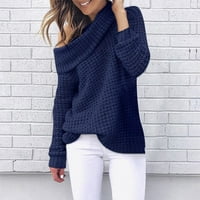 Ženski puloveri džemperi heklani Puloveri džemperi ljetni zimski plavi 2 inča