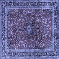 Tradicionalni pravokutni perzijski tepisi u plavoj boji za prostore tvrtke, 2' 4'