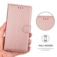 Magnetni torbica-novčanik Leahter za Xiaomi Redmi Note Pro Plus 11S 11E Note 10S Note 8T 5A Torbica za telefon s uredom za kartice