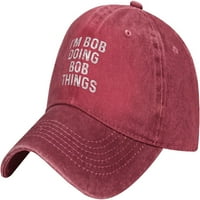 'Ja sam Bob koji izrađuje Bobove stvari šešir smiješan sarkastičan šešir bejzbol kapa Podesivi Šeširi za Kamiondžije sportske kape