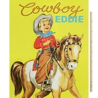 David Textiles 44 Cotton Cowboy Eddie Panel tkanina YD Bolt, Multi