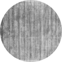 Moderni unutarnji tepisi, Okrugli, apstraktni, Sivi, 3' okrugli