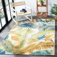 Vanjski tepih od lišća banane Barbados, 4'6', zlatno zelena