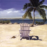 Stolica za plažu Libbie Chase, umjetnički ispis plakata Libbie Chase