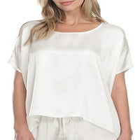 Harlow Womens Roxxy Satin Lounge Top Style-ROXXY