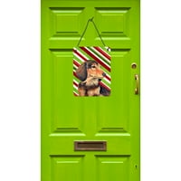 $ 9256 $ jazavčar slatkiš štap svečani božićni otisci za vješanje na zid ili vrata, 12,16, Višebojni