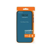 IPhone futrola s odbojkom s kaljenim staklenim zaštitnikom zaslona u narančastoj za upotrebu s Apple iPhone 6s 5-pack