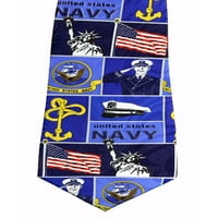 Muška Mornarska karirana kravata pravilne duljine, novost na vratu