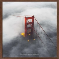 Plakat na zidu San Francisca-most za maglu, 22.375 34
