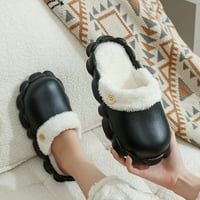 Modne muške papuče od memorijske pjene zimski parovi muške plišane neklizajuće tople kućne udobne vodootporne uklonjive pamučne papuče