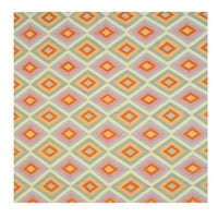 Vuneni Moderni Geometrijski reverzibilni ručno tkani tepih s ravnim tkanjem