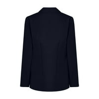 Blazer za žene modni casual kardigan s otvorenim prednjim dijelom dugih rukava radno uredsko odijelo jakne poslovna gornja odjeća