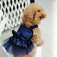 Sarcoillar Kućni pas štene luk plinska haljina Tutu suknja mačka šljokice princeza odjeća za pse