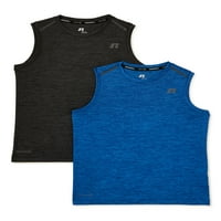 Russell Boys 'Core Performans mišićne košulje, 2-pack, veličine 4-18