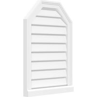 38 W 38 H osmerokutna gornja površinska nosač PVC Gable otvor: Funkcionalan, W 2 W 2 P Brickmould Frame Shill Okvir