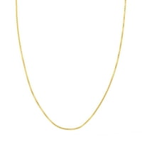 14K žuto zlato ženska 20 šuplji okrugli BO lančana ogrlica s oznakom kvalitete zaključavanja jastoga i jastoga