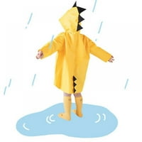 Kišna jakna od dinosaura za dječake i djevojčice, Slatki kaput s kapuljačom s patentnim zatvaračem iz crtića, odjeća za kišni dan