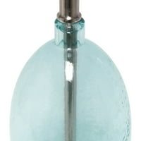 Elegantan dizajn stolne svjetiljke s plavim i bijelim uzorkom