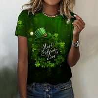 Patrika grafički ljetni modni cool poklon za djevojčice tunika majice za žene slobodno vrijeme zelena 8