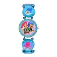 Dječji sat s tekućim kristalima, elastični sat s tekućim kristalima u jednoj veličini, Boja Plava - 94055