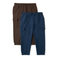 Wonder Nation Boys Terry Jogger hlače, pakiranje, veličine 4- & Husky