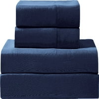 6-dijelni set posteljine s dvostranim printom dvostruko plava