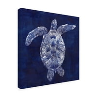 Zaštitni znak likovna umjetnost 'morska kornjača Shadow II' platno umjetnost by Grace Popp