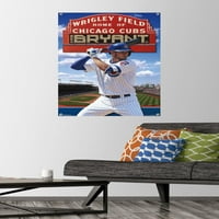 Chicago Cubs - plakat Kris Bryant Wall s push igle, 22.375 34