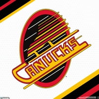 Vancouver Canucks - zidni poster s retro logotipom, 22.375 34