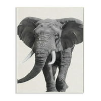 Stupell Industries Elephant Marching Animal Slikanje zidna ploča Ziwei Li
