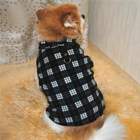 Pulover za pse od flisa mekana Zimska topla jakna u sanduku za pse pulover odjeća s povodcem za male srednje pse u zatvorenom i na