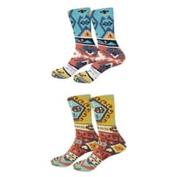 Kupite 2 para čarapa u zapadnom stilu od poliestera od 100 inča s debelim jastukom