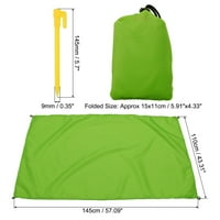 Pokrivač za plažu 57 43, vodootporna prostirka za piknik sa zelenom torbom za nošenje