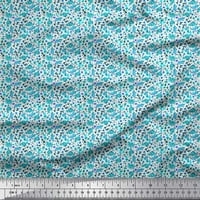 Pamučna poplin tkanina U a-listeru s cvjetnim akvarelnim otiscima na tkanini širine dvorišta