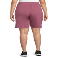 Atletički radovi ženski plus size Bermuda kratke hlače, 2-pack