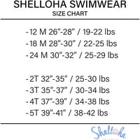 Shelloha mališana djevojka srušena bikini, 2-komad, veličine 12m-5T