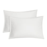 Jedinstvene ponude 2-komadića 1800D Mikrofiber Čvrsti jastuci za jastuke Bijela putovanja
