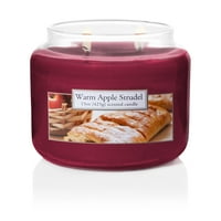 Carolina svijeća topla jabuka Strudel 15oz Wick svijeća, crvena