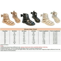 2 / dječje ravne sandale s remenom za gležanj Ležerne cipele gladijatorske sandale s otvorenim prstima lagane ravne cipele s kopčom