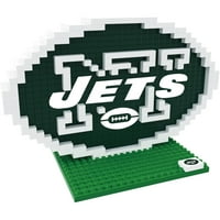 Zauvijek kolekcionarstvo NFL 3D Brxlz Logo Građevinski blokovi, New York Jets