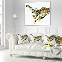 Dizajnerska umjetnička djela geparda - Jastuk za bacanje životinja - 18x18