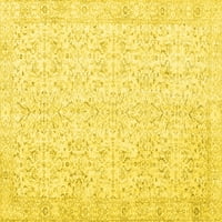 Tvrtka alt pere u stroju tradicionalne perzijske prostirke za prostore kvadratnog presjeka žute boje, kvadrat 4'