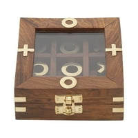 Elegantno dizajnirana drvena i staklena kutija za igre