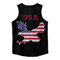 Ženska majica s američkom zastavom, domoljubna košulja, majica bez rukava s printom američke zastave, zvijezde i pruge, majica kratkih