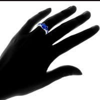 Carat T.G.W. Sapphire 18KT bijeli zlatni prsten