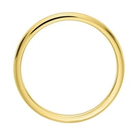 Polukružni prsten za izgradnju od žutog zlata od 0 karata